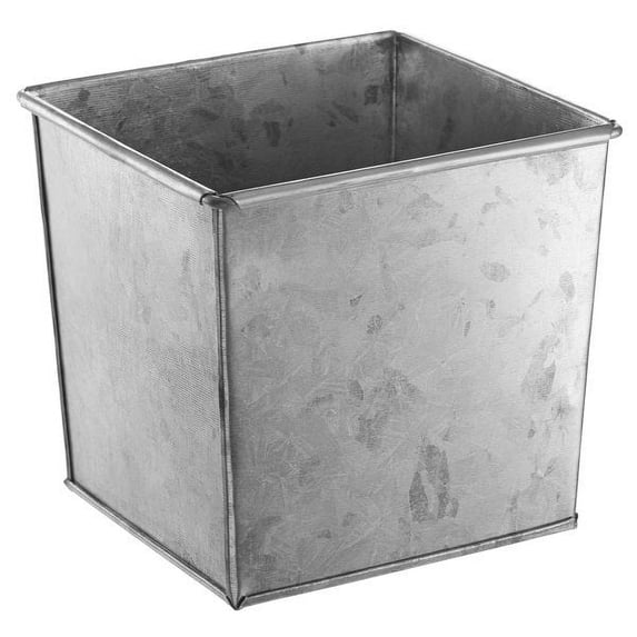 American Metalcraft BEVG6 1/6 Size Silver Galvanized Metal Rectangular Utensil Holder