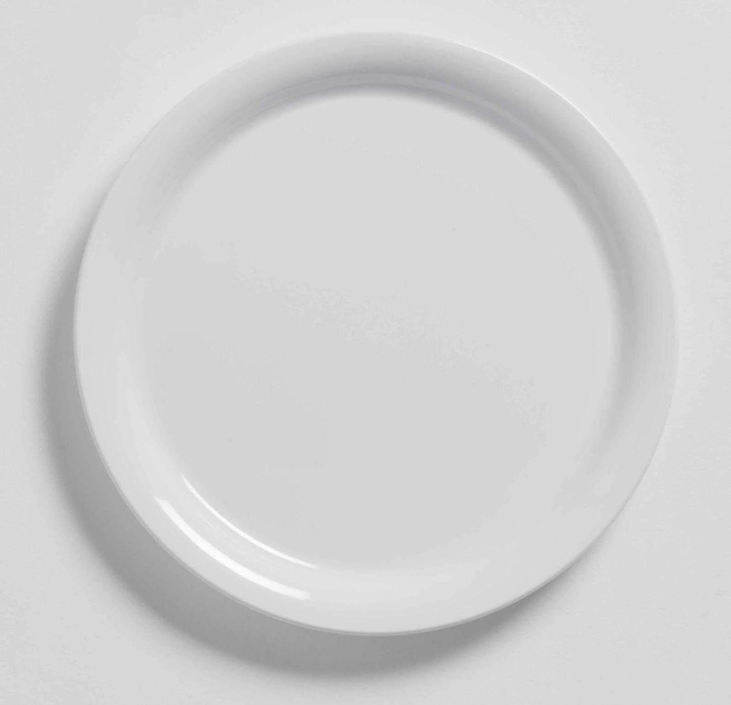 White Round Melamine Chip-Resistant Salad/Dessert Plate