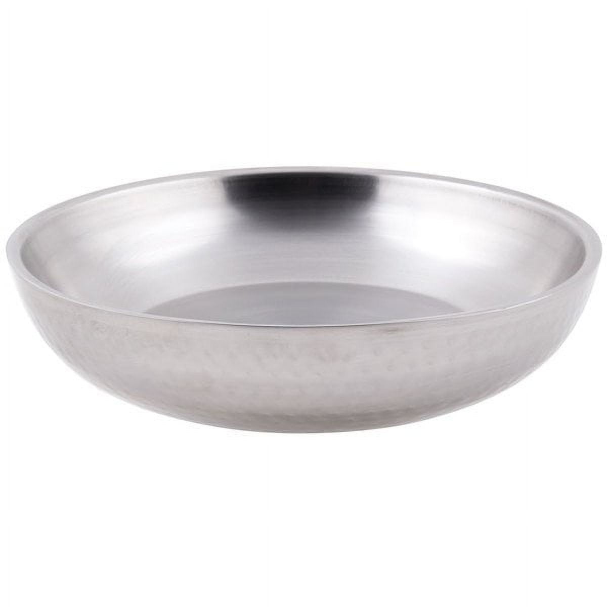 American Metalcraft DWHSEA10 36 oz. Stainless Steel Double Wall Seafood Tray with Hammered Finish - 10"