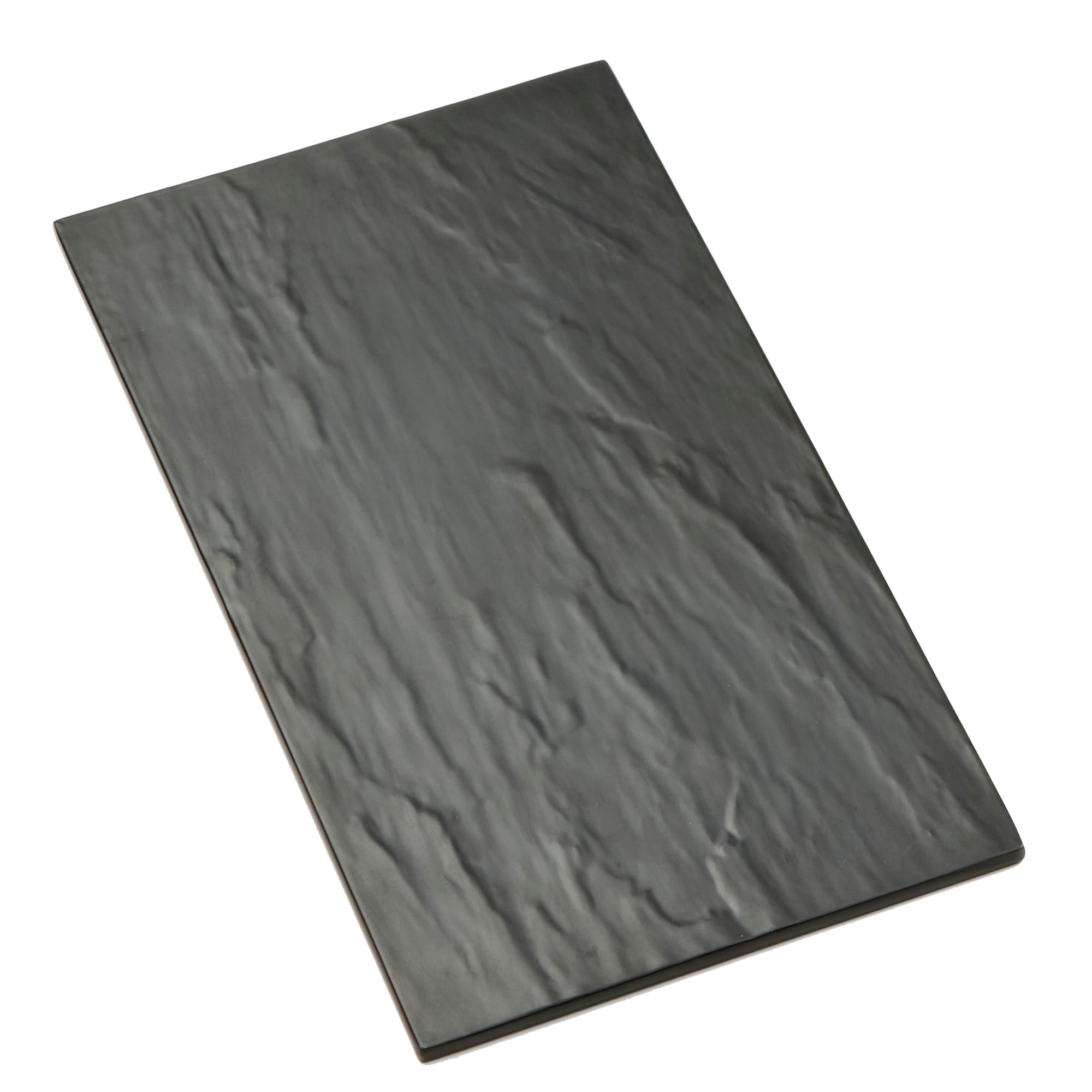 Black Rectangular Faux Slate Melamine Platter