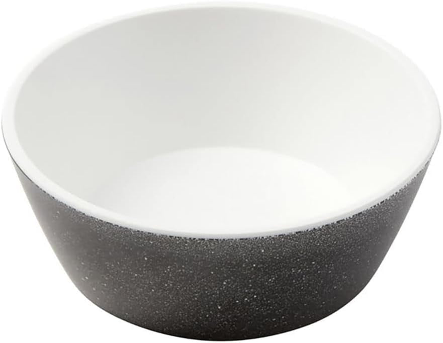 18 Ounce White and Black Speckled Melamine Serving Bowl
