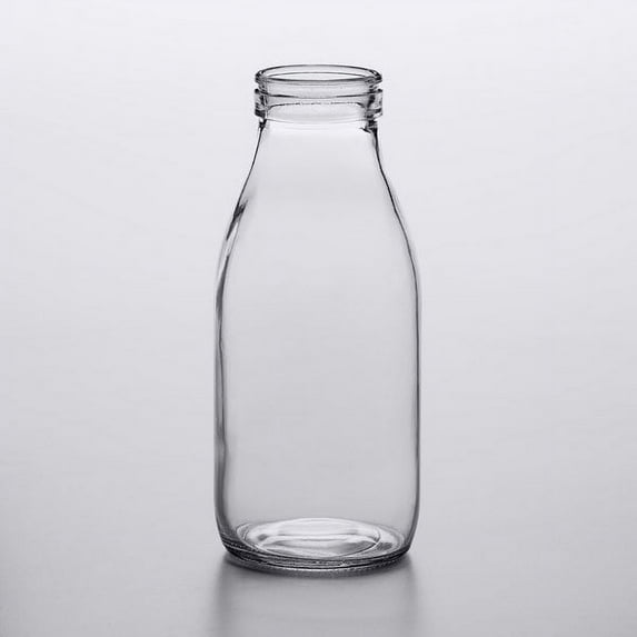 American Metalcraft GMB32 32 oz. Glass Milk Bottle - 12/Case