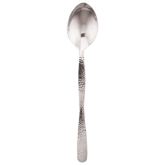 American Metalcraft HM12SOL Stainless Steel, Hammered Solid Spoon, 12" L