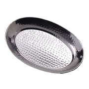 American Metalcraft HMOST1115 Oval Hammered S/S 11 x 15" Tray