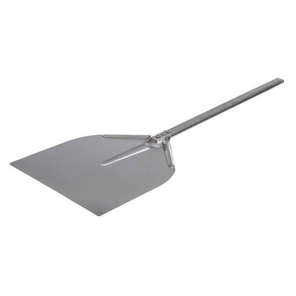 12-Inch Square Silver Aluminum Pizza Peel with 27-Inch Handle