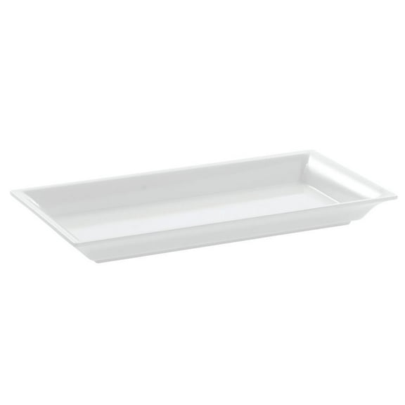 American Metalcraft MEL19 Endurance Melamine Rectangular Platter, 14.25" x 7.5", White