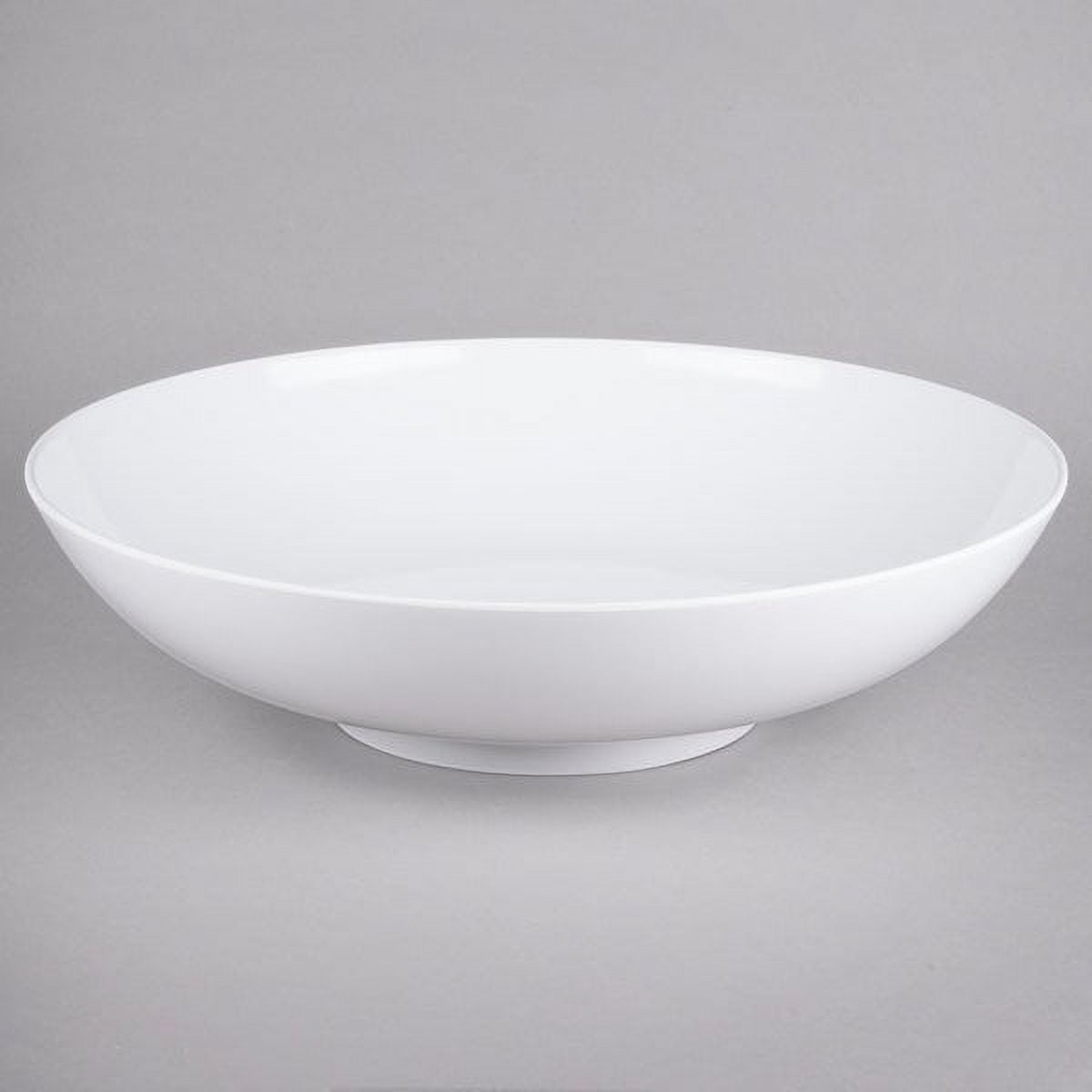 Large White Melamine Salad Serving Bowl, 25 Quarts
