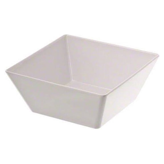 American Metalcraft MELSQ94 Melamine 9.5" Square Bowl, 125-Ounce, White