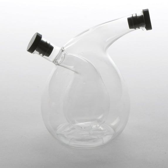 American Metalcraft Oil and Vinegar Glass Cruet, 3 3/4-Inch Diameter