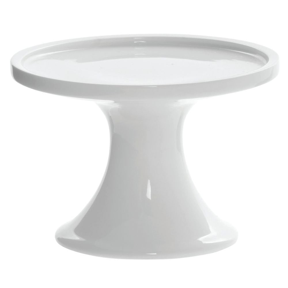 Small White Porcelain Pedestal Serving Stand