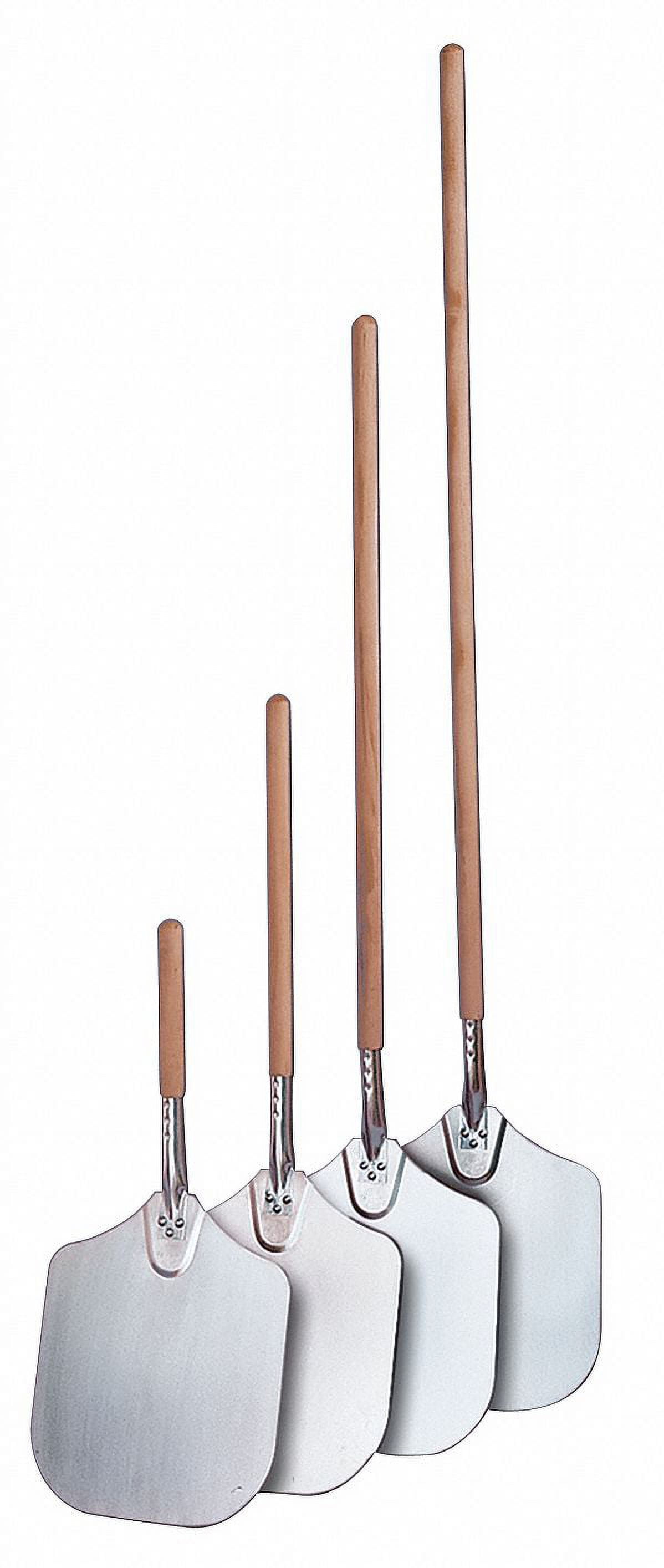 Silver Aluminum Pizza Peel with 19" Wood Handle