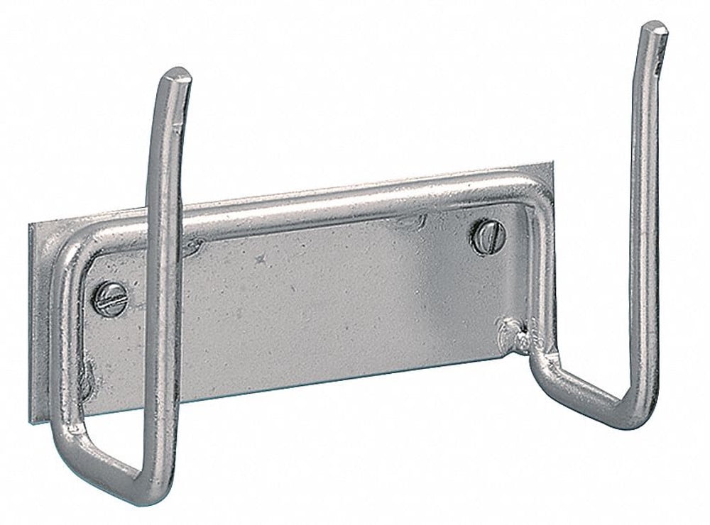 Chrome-Plated Steel Wall-Mounted Pizza Peel Rack
