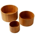 thumbnail image 1 of American Metalcraft RBRS3 11, 9 and 6" Round Bamboo Riser Set, 1 of 2