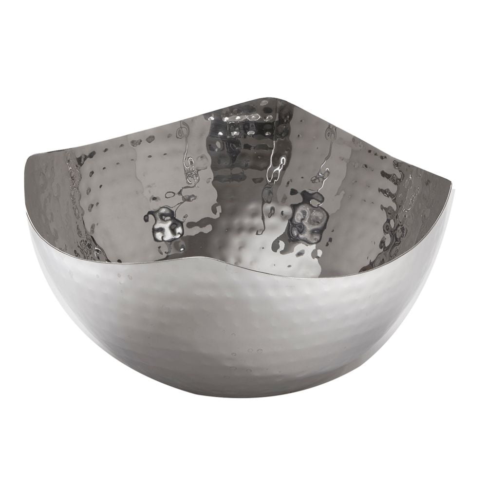 Squound 40 oz Hammered Stainless Steel Round Bowl