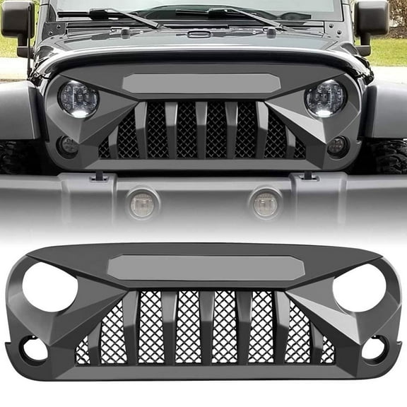 American Modified Gladiator Grille for 2007-2018 Jeep Models, Matte Black