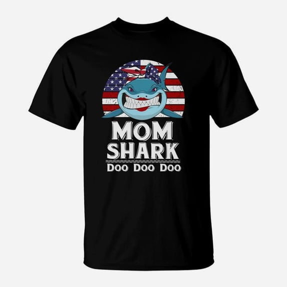American Mom Shark Mother TShirt
