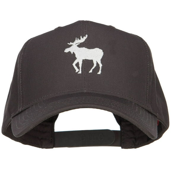 American Moose Embroidered Twill Cap - Charcoal OSFM