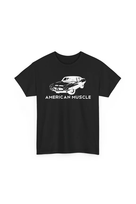 American Muscle 1970s Classic Unisex Heavy Cotton Tshirt