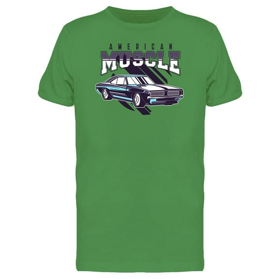 American Muscle Bluish Car Tee Men's -Image by Shutterstock