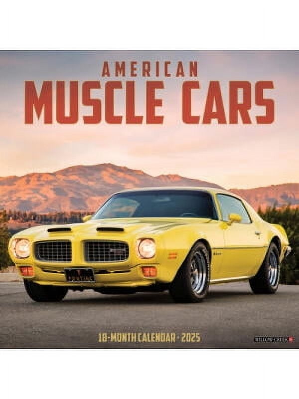 American Muscle Cars 2025 12 X 12 Wall Calendar