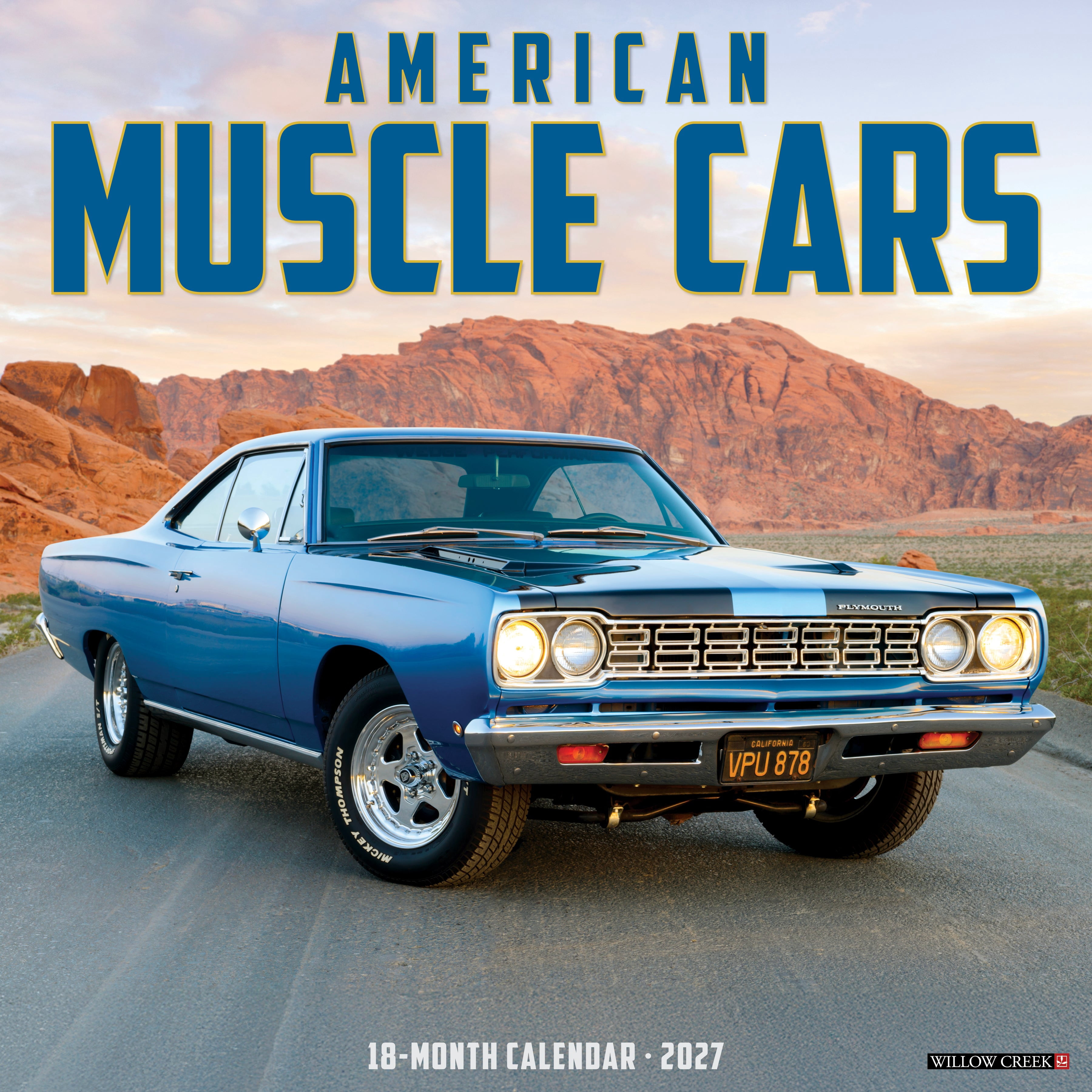 Willow Creek Press, American Muscle Cars 2027 Wall Calendar