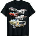 thumbnail image 1 of American Muscle Cars Vintage Classic Cars T-Shirt, 1 of 5