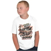 American Muscle Fast and Loud Racecar Crewneck T Shirts Boy Girl Teen Brisco Brands M