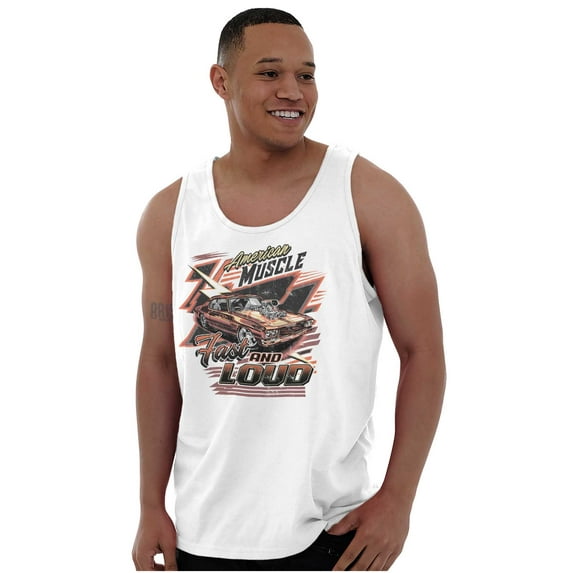 American Muscle Fast and Loud Racecar Plus Size Graphic Tank Top Brisco Brands 2X