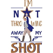 American Musical Song My Shot Verse Alexander Hamilton Revolver Decoration Design 20" x 32" Vinyl Home Bedroom Living Room Art Hamilton Character Wall Decal Sticker - I'm Not Throwing Away My Shot