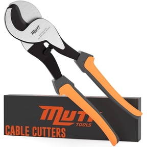 American Mutt Tools 10 Inch Cable Cutters - Heavy Duty Cable Cutter for Aluminum, Copper and Communications Cable
