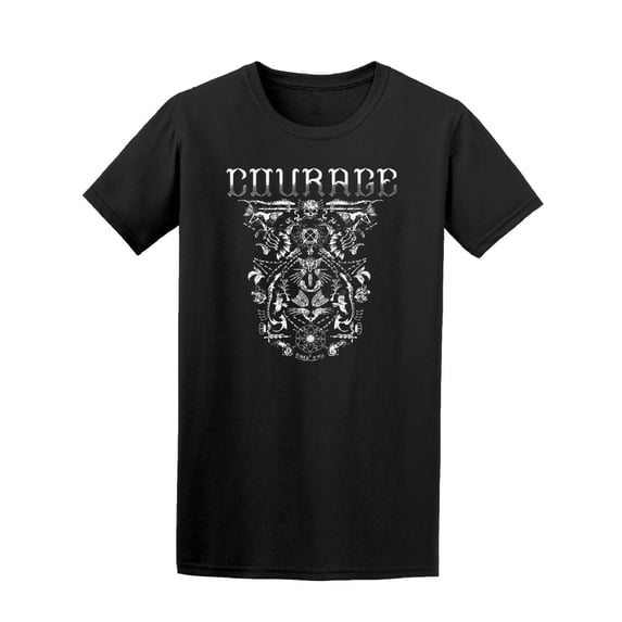 American Native Courage Graphic T-Shirt Men -Image by Shutterstock, Male x-Large