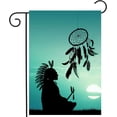 thumbnail image 1 of American Native Indian Tribal Culture Lucky Dreamcatcher Garden Yard Flag 12"x 18" Double Sided Polyester Welcome House Flag Banners for Patio Lawn Outdoor Home Decor, 1 of 4