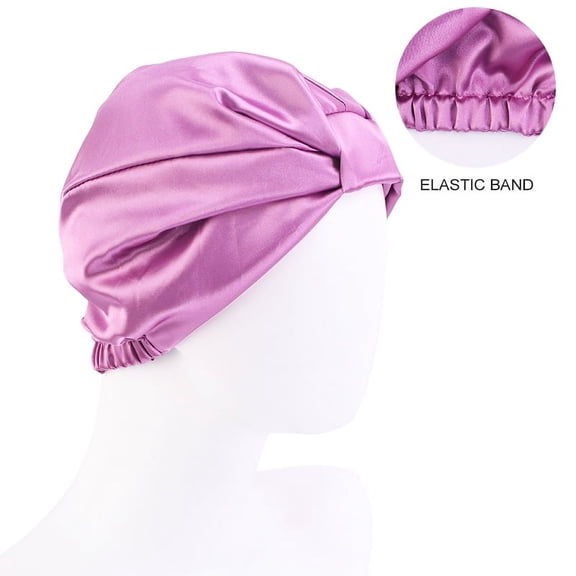 American Notions Women's Pink Stain Silk Slouchy, Bonnet, Turban Chemo Hat for Teens, Adults