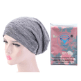 thumbnail image 1 of American Notions Women's Satin Silk Lined Sleep Cap, Slouchy, Yoga Beanie, Chemo Hat for Teens and Adults  ( Grey), 1 of 5