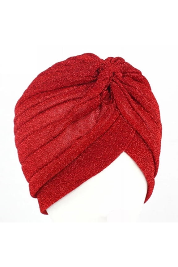 Women's Turban, Headscarf, Chemo Hat, Fashion Cap, Beanie for Teens, Adults ( Red )