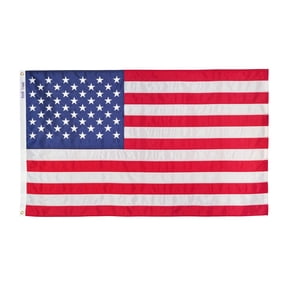 American Nylon Flag with Sewn Stripes and Embroidered Stars by Annin, 3’ x 5’