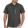 thumbnail image 1 of The American Outdoorsman Blackfoot River Fishing Shirt, Short Sleeve - Quick Dry, UPF 30 UV Protection, Modern Fit, Breathable Eyelets and Waterproof Chest Zip Multiple Pocket (Raven, XL), 1 of 8