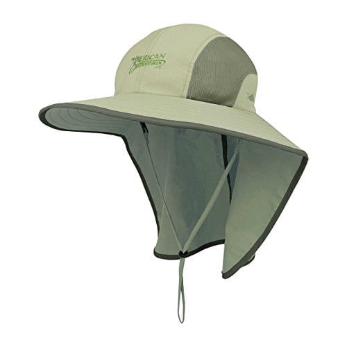 American Outdoorsman Juniper Men's Taslon UV Large Bill Cap (Khaki)