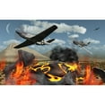 thumbnail image 1 of American P-51 Mustang fighter planes destroy a UFO Poster Print, 1 of 2