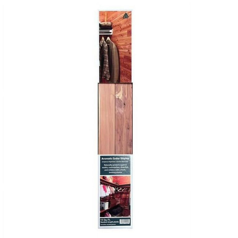 American Pacific 5039003 0.25 x 3.75 x 48 in. Cedar Safe Wood Closet Liner Plank Red