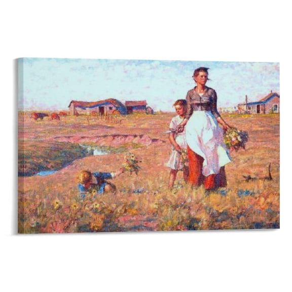 American Painter Harvey Dunn Wild Art Poster Gift Wall Decor Painting Poster Canvas Art Poster