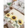 thumbnail image 1 of American Pastoral Style Area Rug for Bedroom 4x6 Ft Sunflower Plant Farm Super Soft fuzzy Throw Rug Non-Slip Fluffy Plush Indoor Floor Carpet for Living Room Nursery Home Decor, 1 of 8
