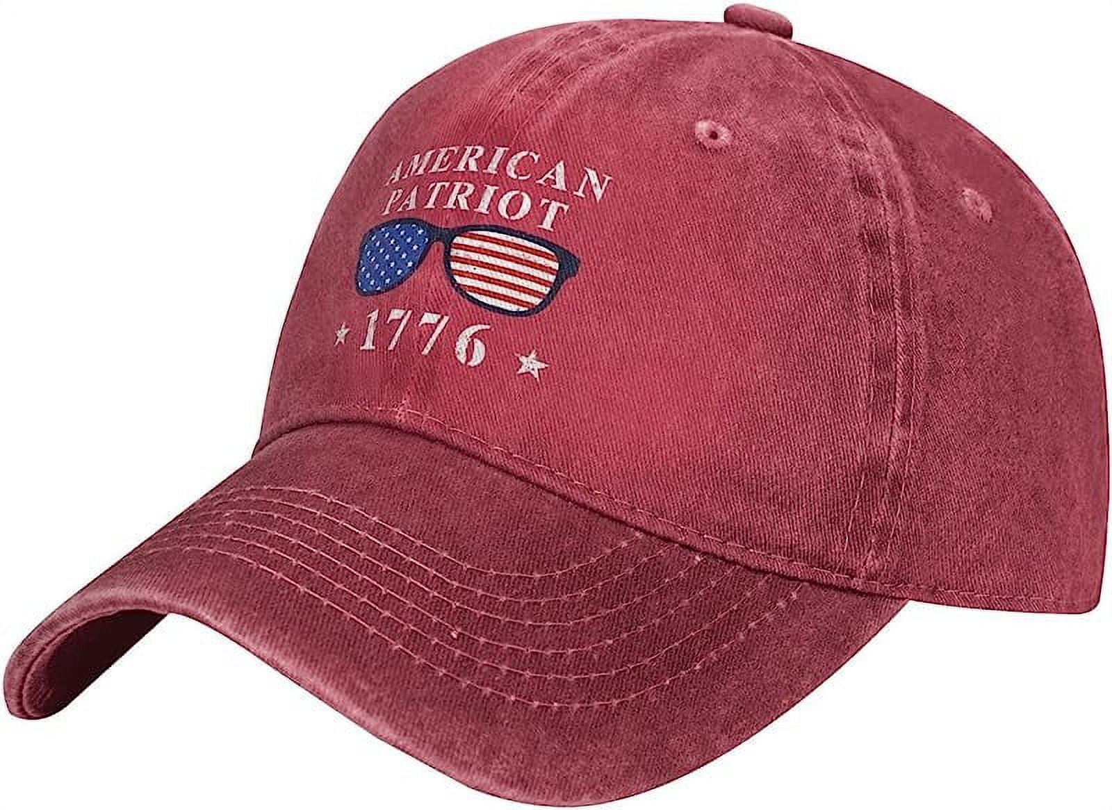 American Patriot 1776 Celebrate Freedom Cowboy hat Baseball Cap Women Sun  Hat Men Dad Hat Trucker hat Black