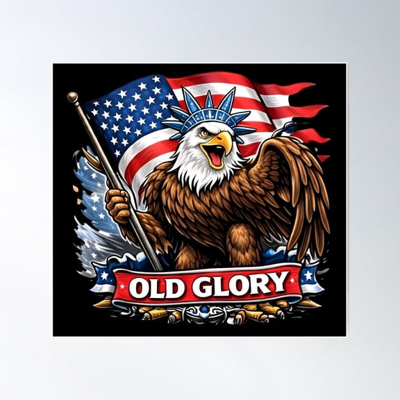 American Patriot Series Old Glory Flag Heritage Art Unframed Paper Print