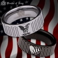 thumbnail image 1 of American Patriot Tungsten Carbide Ring, 1 of 9