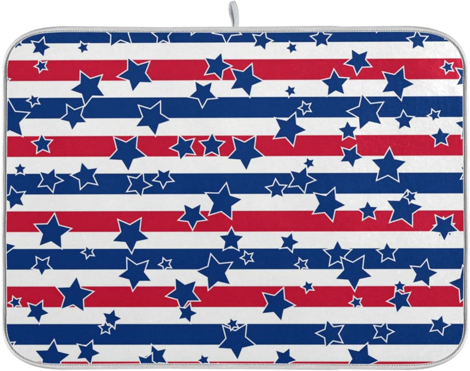 American Patriotic Stars Stripes Absorbent Dish Drying Mat,16 x 18 Inch ...