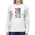 thumbnail image 1 of American Peace Sign Sweatshirt Women -Jennifer Paxton Parker Designs, Female Small, 1 of 4