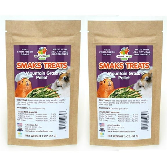 American Pet 379-2 Smaks Treats Mountain Grass by American Pet (2 Pack)