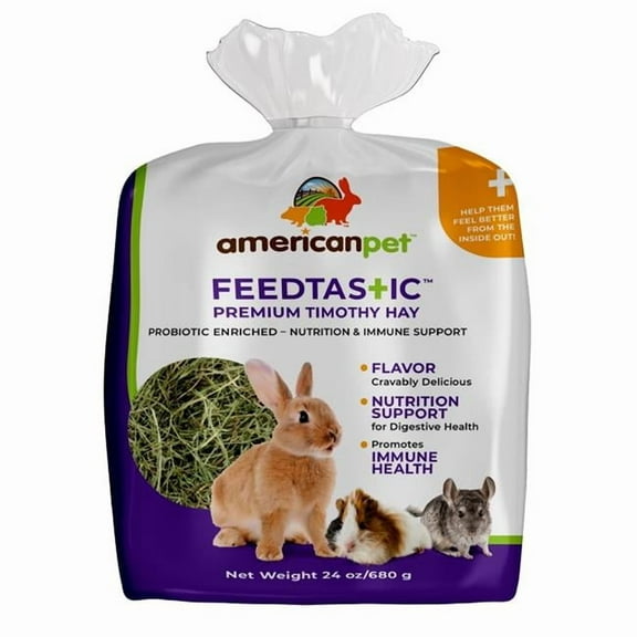 American Pet  170-2 Feedtastic Hay Probiotic 24oz #170-2 Rabbit Food Digestive Health