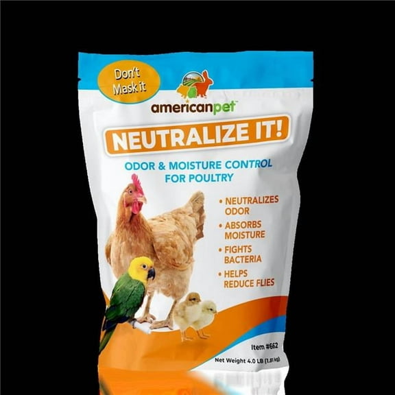 American Pet 662 Neutralize It! Natural Odor Control for Poultry #662- Pet Poultry, Birds, All Birds